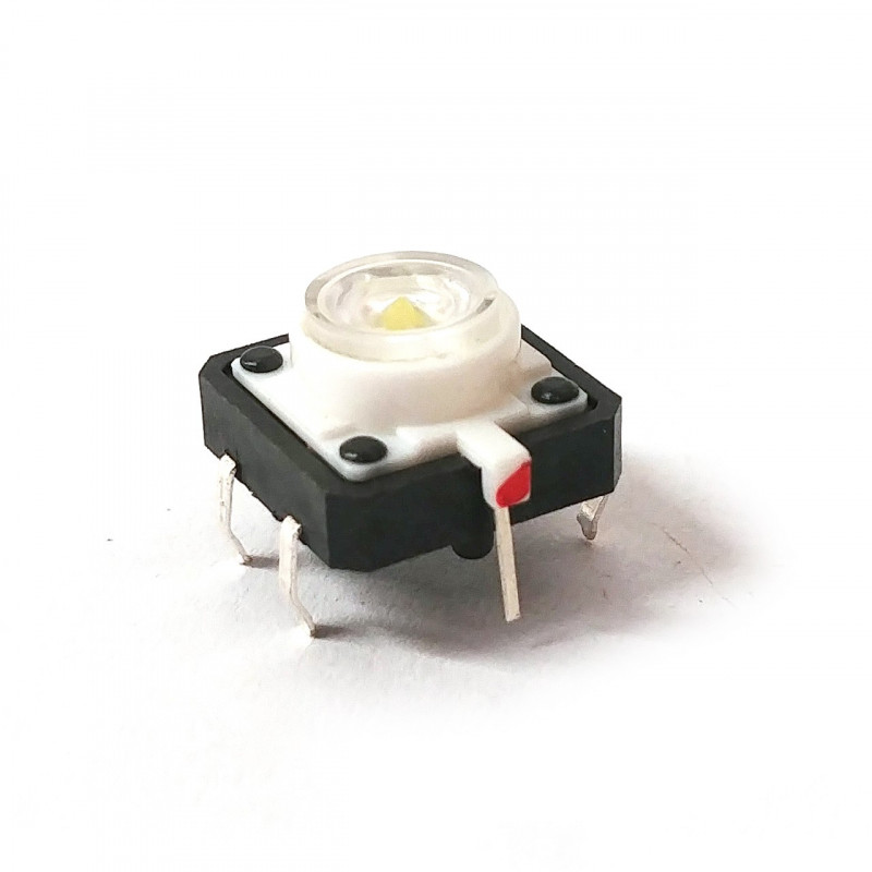 TACTILE SWITCH WITH WHITE LED