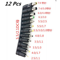 AC/DC ADAPTER PLUG 12PCS