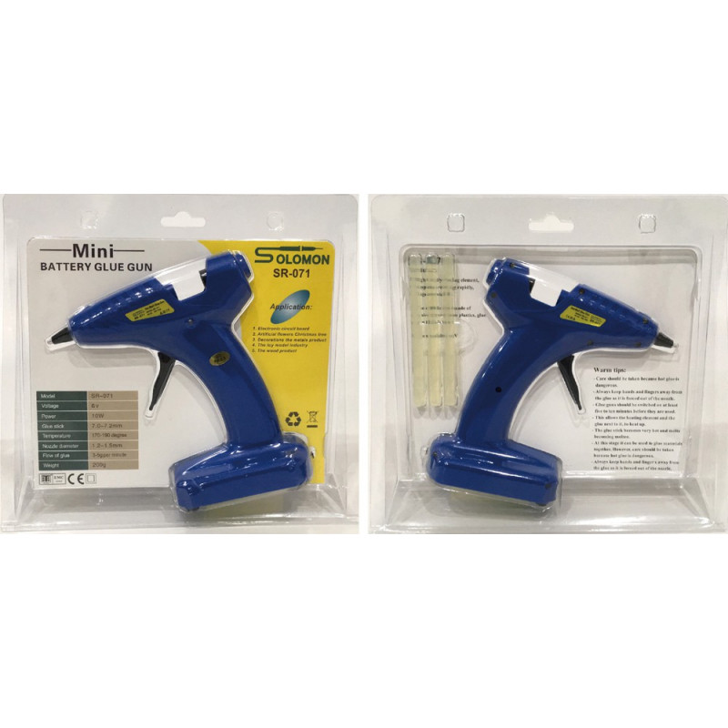 SOLOMONS MINI BATTERY POWERED GLUE GUN SR-071