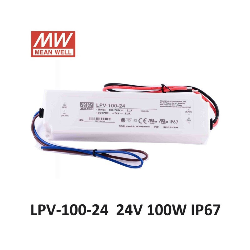 MEANWELL POWER SUPPLY 24V 100W LPV-100-24