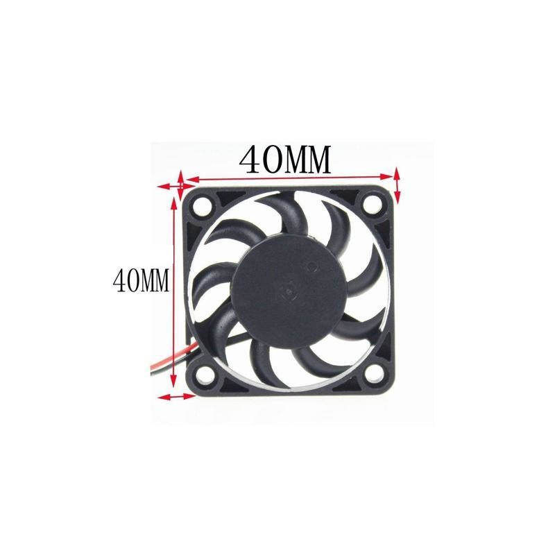 DC FAN 40X40X10MM 12V 0.15A R/B 0.9M WIRE/2P JST 