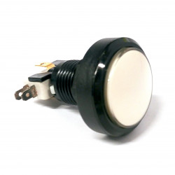 PUSH BUTTON 35MM WHITE W/MICRO SWITCH 12V LED