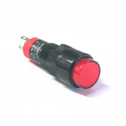 PUSH BUTTON SWITCH ON/OFF 10MM RED SPDT 12V LIGHT