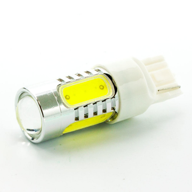 LED AUTO LAMP, T20, YELLOW, 12V