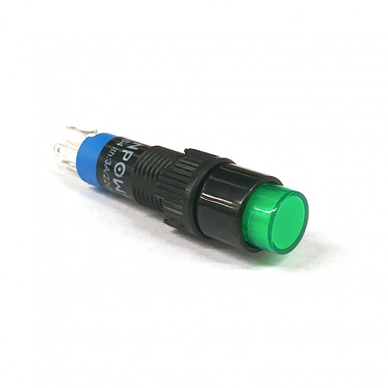 PUSH BUTTON SPDT MOMENTARY W/O LED (GREEN)