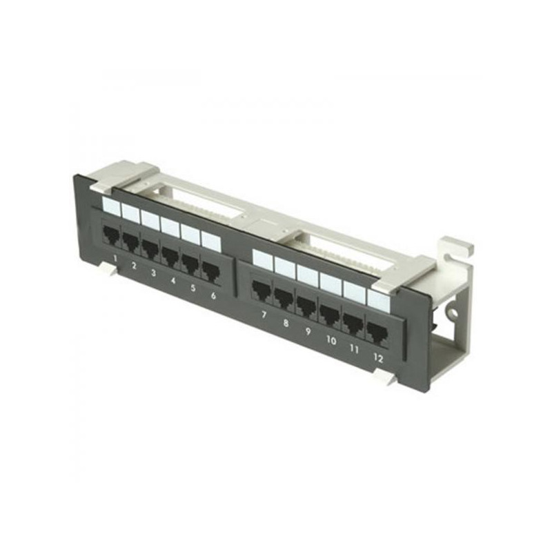 PATCH PANEL CAT6 12PORT WALL MOUNT