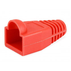 RJ-45 RUBBER BOOT RED 10 PCS