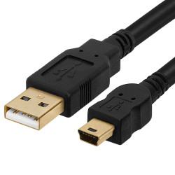 USB 2.0 A/MINI-B 5 PIN 10FT...