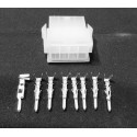 MOLEX CONNECTOR, MINI-FIT, PLUG, 8P, 4.2MM, 2ROW W/PINS