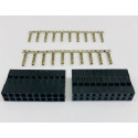 DUPONT BREADBOARD JUMPER TERMINAL 20P (F), 10X2 ROW, 2PC/SET