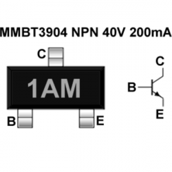 SMD TRANSISTOR, CODE (1AM)...