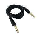 AUDIO CABLE, 1/4" TO 1/4" MONO, 1.8M (GOLD PLATED)