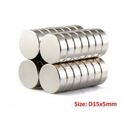 MAGNET DISC NEODYMIUM D15x5MM