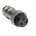 GX16, DIN, METAL, INLINE, 3P, (F)