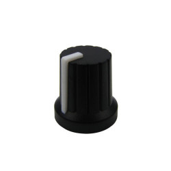 KNOB, BLACK W/WHITE LINE,...