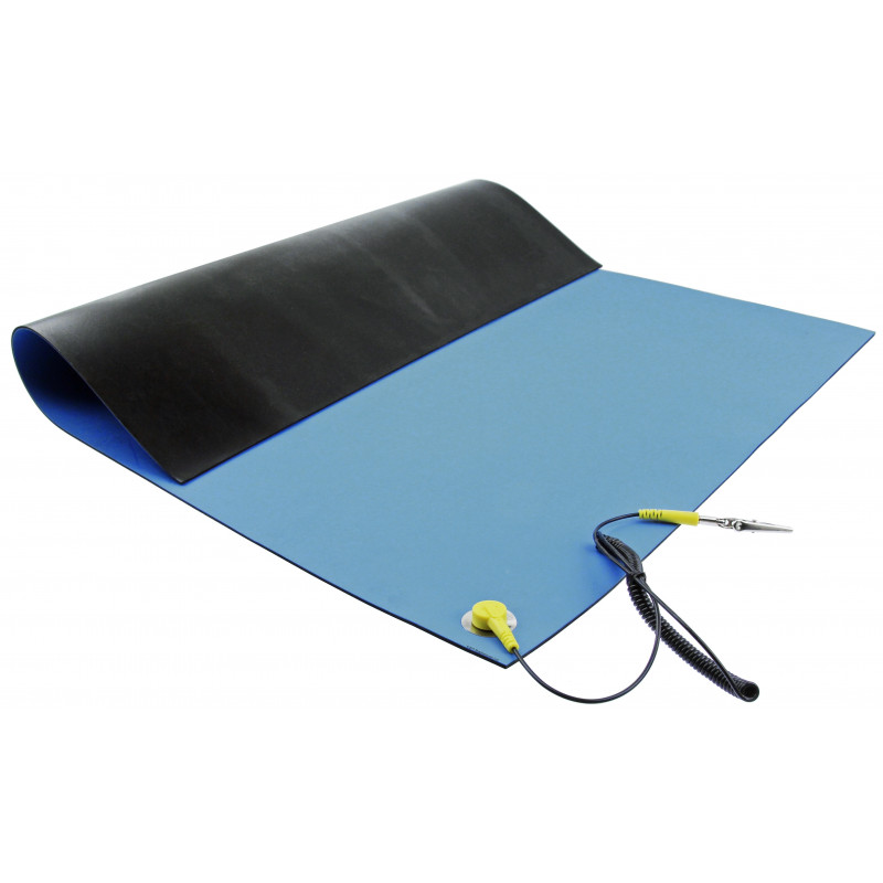 ANTI STATIC MAT /W MAT CLIP, 70X51CM, 27.5X20IN, BLUE