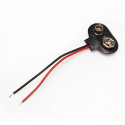 BATTERY HOLDER, 9V CLIP, SOFT, W/WIRE