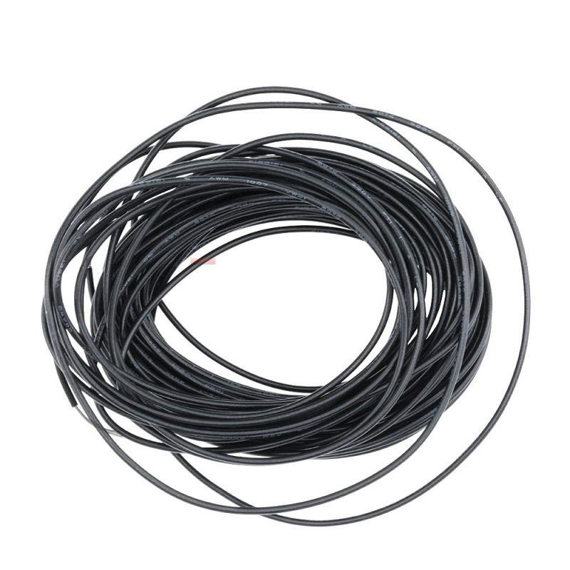 12 AWG Stranded Hook-Up Wire, UL1015, Black PVC Insulation, 600V, 1000 ft  Spool