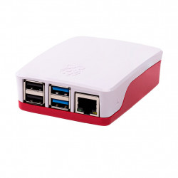 RASPBERRY PI 4 CASE, RED/WHITE