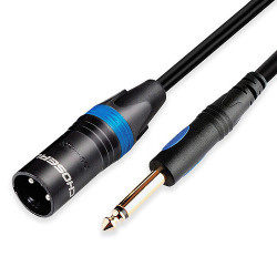 AUDIO CABLE, 1/4" TO XLR(M)...