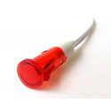 PILOT LAMP 220VAC RED ROUND W/WIRE