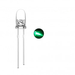 LED 3MM SUPER GREEN 6-8000MCD