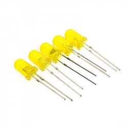 LED 5MM DIFFUSED YELLOW...