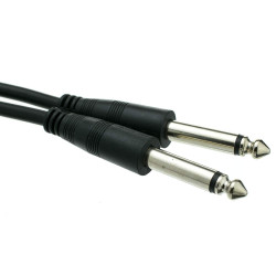 AUDIO CABLE, 1/4" MONO -...