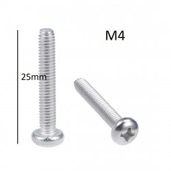 SCREW M4X25MM 10PCS/PKG 