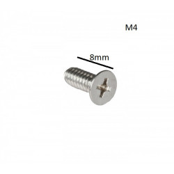 SCREW M4X8MM FLAT 10PCS/PKG