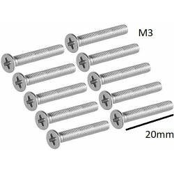 COUNTERSUNK SCREW, M3X20MM,...