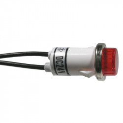 INDICATOR LAMP 24VDC RED W/...