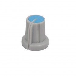 KNOB PLASTIC GRAY/BLUE ID6MM