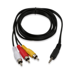 VIDEO CABLE, 3.5MM(M) TO 3...