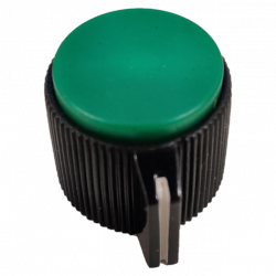 KNOBS RN-118E GREEN 6.4MM