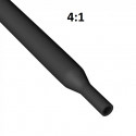 HEAT SHRINK, 5/16" (8mm), 4:1, DUAL WALL, W/SILICONE, BLACK