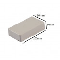 ENCLOSURE, PLASTIC BOX 100X60X27MM BEIGE