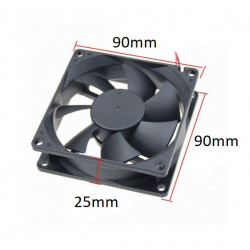 FAN DC 12V 90X90X25MM