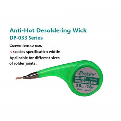 DESOLDERING WICK, ANTI-HOT,...