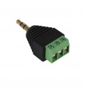3.5MM STEREO TRS PLUG TO 3P TERMINALS ADAPTER