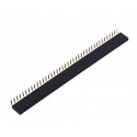 HEADER SOCKET, RIGHT ANGLE, 1X40, 2.54MM PITCH