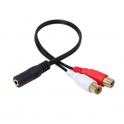 AUDIO CABLE, 3.5MM(F) TO 2...