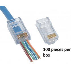 RJ45 CAT5E END PASS THROUGH...