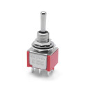 MINI TOGGLE SWITCH,DPDT,ON-ON-ON,5A,SOLDER LUG