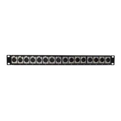 XLR PATCH PANEL 1U RACK...