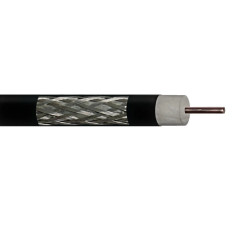 RG-6 TV CABLE FT4 BLACK PER FT