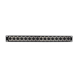 XLR PATCH PANEL 1U RACK...