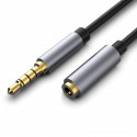 AUDIO CABLE, 3.5MM 4-POLE TRRS M/F EXTENSION 2M