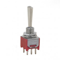 TOGGLE SWITCH, DPDT, ON-ON,...