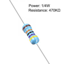 RESISTORS 1/4W 470K 1% 10PCS